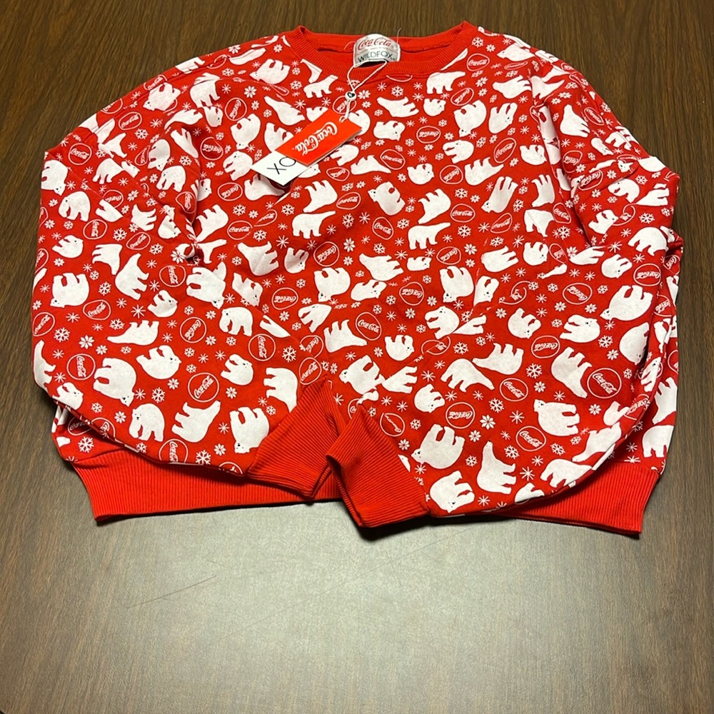 Coco Cola and Wildfox sweatshirt, size large,‎ NWT